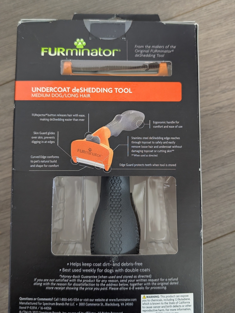 FURminator Undercoat deShedding Tool in Orange and Black - Picture 2 of 4